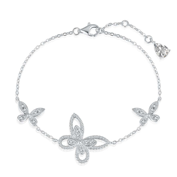 [SHINY]Delicate Butterfly Pendant Bracelet