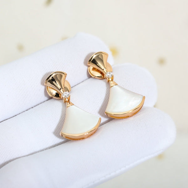 ˇShiny JewelryˇDREAM MOP PINK GOLD EARRINGS