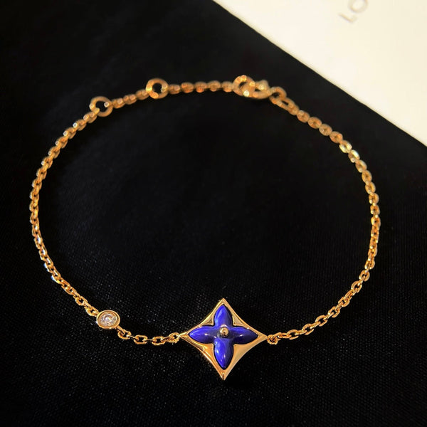 ˇShiny JewelryˇCOLOR STAR PINK GOLD DIAMOND BRACELET