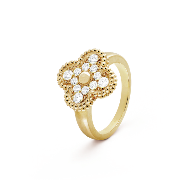 ˇShiny JewelryˇCLOVER DIAMOND RING