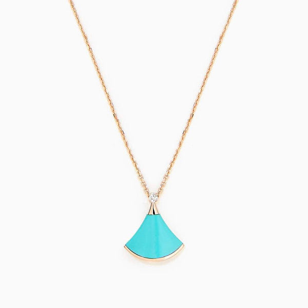 ˇShiny JewelryˇDREAM NECKLACE TURQUOISE PINK GOLD