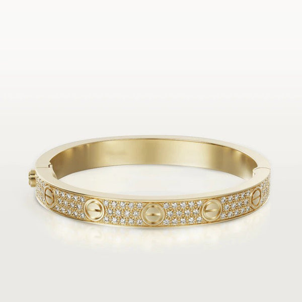 ˇShiny JewelryˇLOVE BRACELET 6.1MM DIAMOND-PAVED