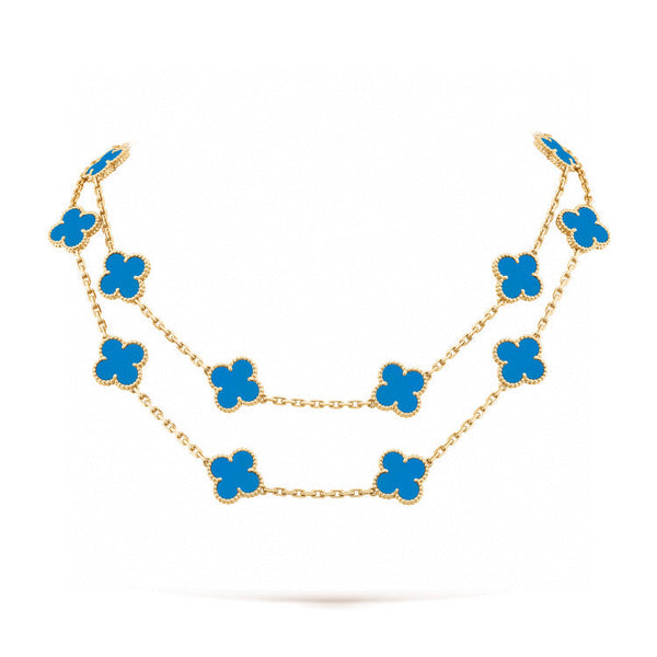 ˇShiny JewelryˇCLOVER 20 MOTIFS TURQUOISE GOLD