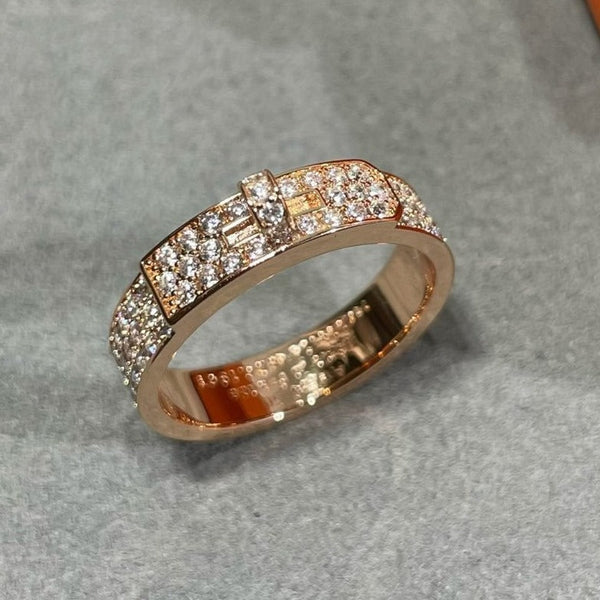 ˇShiny JewelryˇKELLY PINK GOLD DIAMOND RING