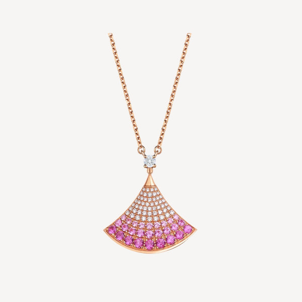 ˇShiny JewelryˇDREAM NECKLACE PINK GOLD PINK DIAMOND