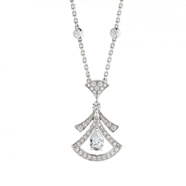 ˇShiny JewelryˇDREAM NECKLACE WHITE DIAMOND SILVER