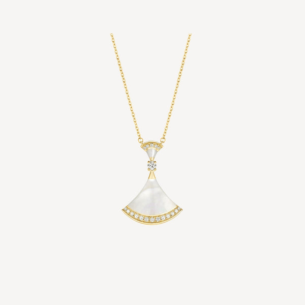 ˇShiny JewelryˇDREAM NECKLACE MOP GOLD DIAMOND