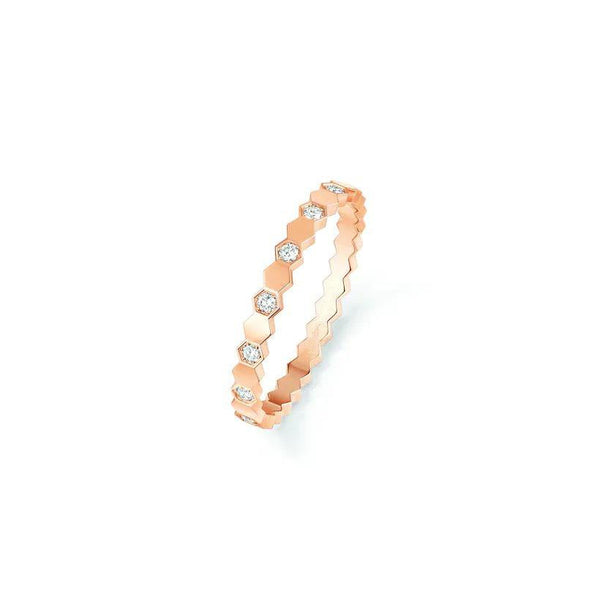 ˇShiny JewelryˇBEE LOVE RING PINK GOLD DIAMOND