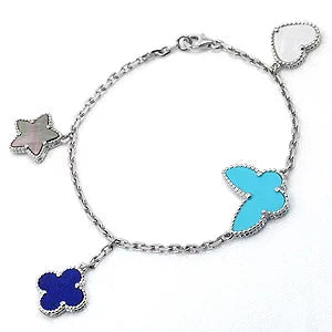 ˇShiny JewelryˇLUCKY SPRING BRACELET 4 MOTIF
