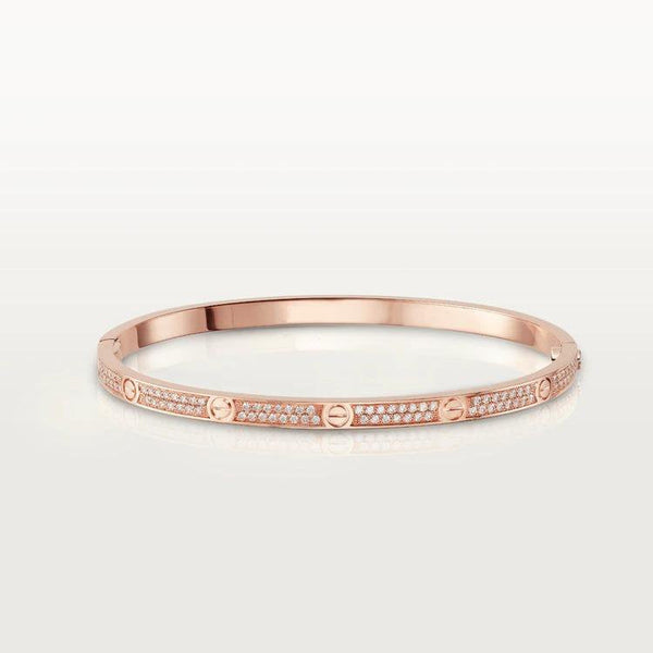 ˇShiny JewelryˇLOVE BRACELET 3.65MM DIAMOND-PAVED