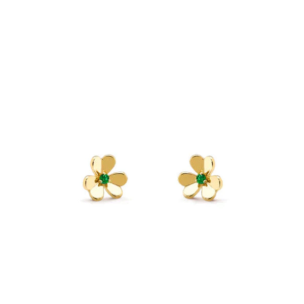 ˇShiny JewelryˇFRIVOLE  FLOWER MALACHITE EARRINGS
