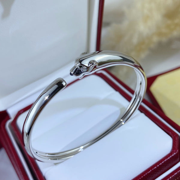 ˇShiny JewelryˇPANTHERE SILVER OPEN BRACELET